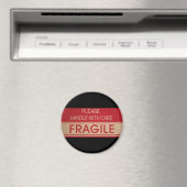 Hübscher Griff mit Sorgfalt, zerbrechliches Zeiche Magnet (In Situ (Geschirrspüler))