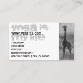 Hübscher Grönlandpic Yoga Reiki Massagetrainer Visitenkarte (Rückseite)