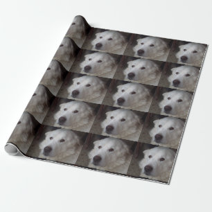 Hübscher große Pyrenäen-Hund Geschenkpapier