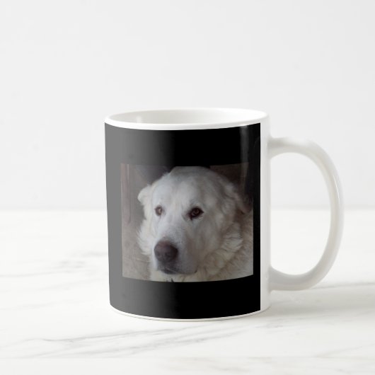 Hübscher große Pyrenäen-Hund Kaffeetasse (Rechts)
