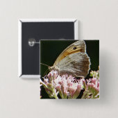 Hübscher Großschmetterling Button (Vorne & Hinten)