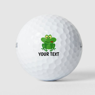 Hübscher grüner Frosch individuell bedrucktes Golf Golfball