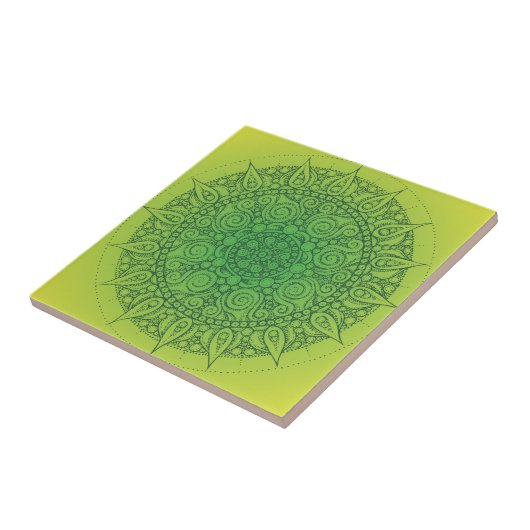 Hübscher grüner orientalischer Entwurf Fliese (Seite)