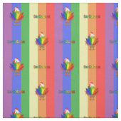 Hübscher Hahn mit De Colores Stoff (Muster)