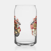 Hübscher Hähnchenbauernhof Dosenglas (Links)