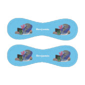 Hübscher Hai beim Fernsehen Cartoon Baseball (Paneele)