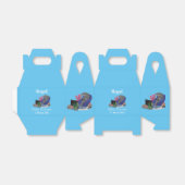 Hübscher Hai beim Fernsehen Cartoon Geschenkschachtel (Ungefaltet)