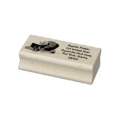 Hübscher Hai beim Fernsehen Cartoon Gummistempel (Stempel)