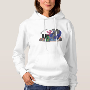 Hübscher Hai beim Fernsehen Cartoon Hoodie
