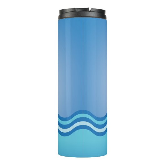 Hübscher Hai mit Kiefer weit offen Thermosbecher (Rückseite)