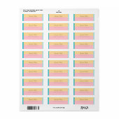 Hübscher Handschrift Name Farbige Rücksendeadresse (Vorne)