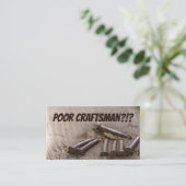 Hübscher Handwerker für schlechte Handwerker, Nage Visitenkarte (Stehend Vorderseite)