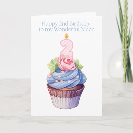 Hübscher Happy 2. Geburtstag zu meinem wunderbaren Karte (Vorderseite)