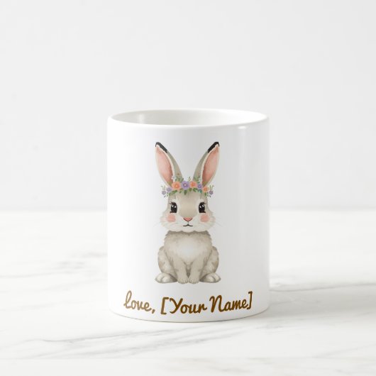 Hübscher Hasenbecher als Geschenk für Mama Kaffeetasse (Mittel)