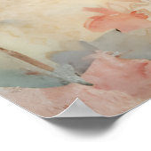 Hübscher Hazy Spring Wildblumen Florals von Ava Poster (Ecke)