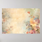 Hübscher Hazy Spring Wildblumen Florals von Ava Poster (Vorne)