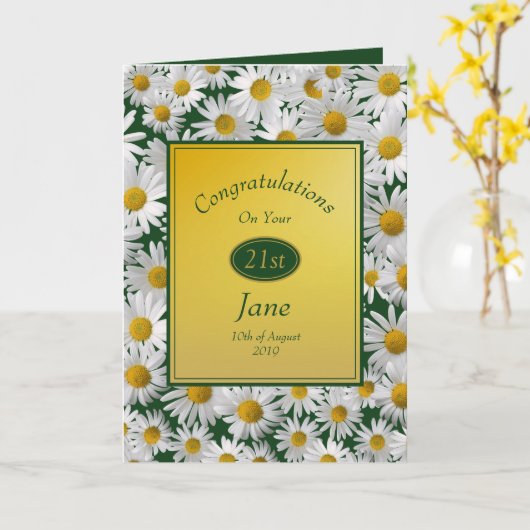 Hübscher heller karte (Gelbe Blume)