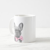 Hübscher Hengst mit rosa Bug Kaffeetasse (Vorderseite Links)