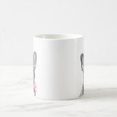 Hübscher Hengst mit rosa Bug Kaffeetasse (Mittel)