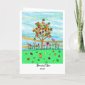 Hübscher Herbstbaum | HERBSTLAUB Karte (Rückseite)