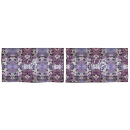 Hübscher Herr und Frau White Lila und blau Kissenbezug