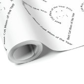 Hübscher herzförmiger Text Katzenmutter Geschenkpapier (Rolleneckpunkt)