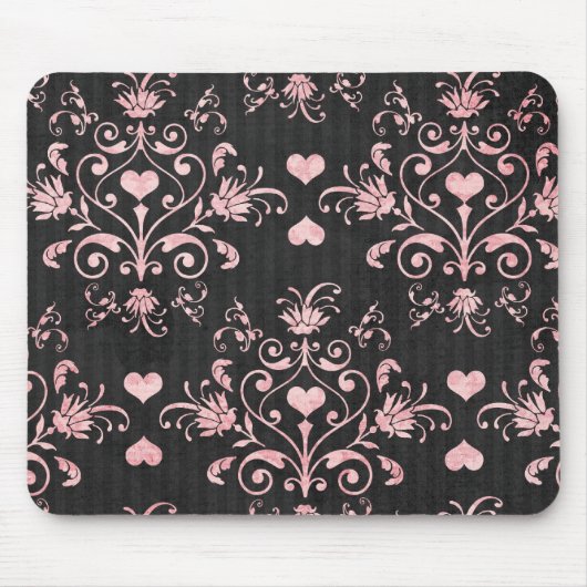 hübscher Herzpinsel Mousepad (Vorne)