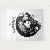 Hübscher Hexenzauber und Schwarze Katze Wicca Spel Wandteppich (Vorderseite (Horizontal))