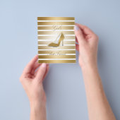 Hübscher High Heels Schuh "Girls best Friends" Flyer (Gruppe)