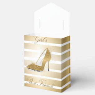 Hübscher High Heels Schuh "Girls best Friends" Geschenkschachtel