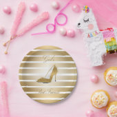 Hübscher High Heels Schuh "Girls best Friends" Pappteller (Party)