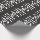 Hübscher Hirschständer auf der Jagd Geschenkpapier (Ecke)