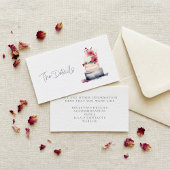 Hübscher Hochzeitskuchen Begleitkarte