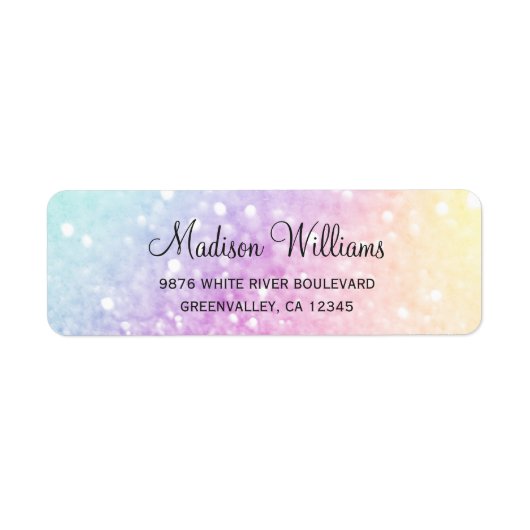 Hübscher holografischer Glitzer Girly Glamour (Vorne)