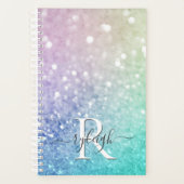 Hübscher holografischer Glitzer Girly Glamour Planer (Vorderseite)