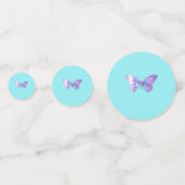 Hübscher Holografischer Schmetterlingtisch Confett Konfetti (Vorderseiten)