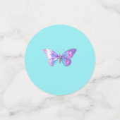 Hübscher Holografischer Schmetterlingtisch Confett Konfetti (Klein Vorderseite)