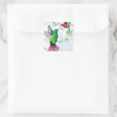 Hübscher Humingbird Quadratischer Aufkleber (Tasche)