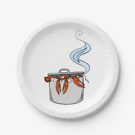 Hübscher Hummer Pappteller (Vorderseite)