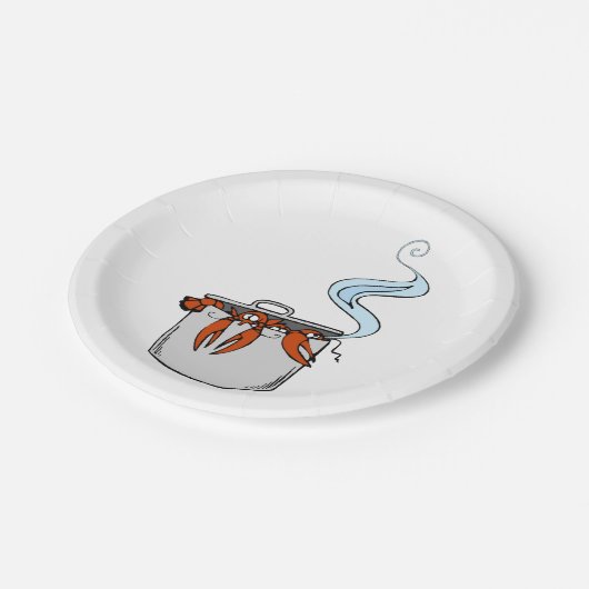 Hübscher Hummer Pappteller (Schrägansicht)