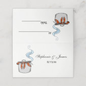 Hübscher Hummer Platzkarte (Außenseite Aufgefaltet)