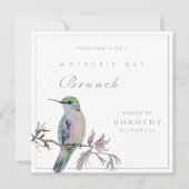Hübscher Hummingbird Muttertag Einladung (Vorderseite)