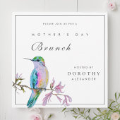 Hübscher Hummingbird Muttertag Einladung