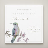 Hübscher Hummingbird Muttertag Einladung