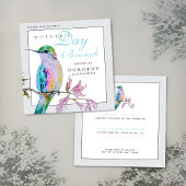 Hübscher Hummingbird Muttertag Einladung