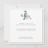 Hübscher Hummingbird Muttertag Einladung (Rückseite)