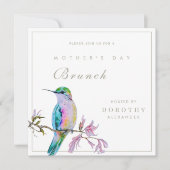 Hübscher Hummingbird Muttertag Einladung (Vorderseite)