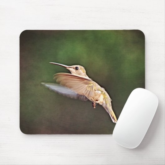 Hübscher Hummingvogel im Wildmousepad Mousepad (Mit Mouse)
