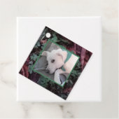 Hübscher Hund mit grünen Kleeblättern Geschenkanhänger (Beispiel)