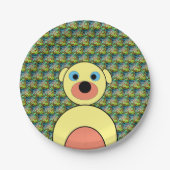 Hübscher Hund Pappteller (Vorderseite)